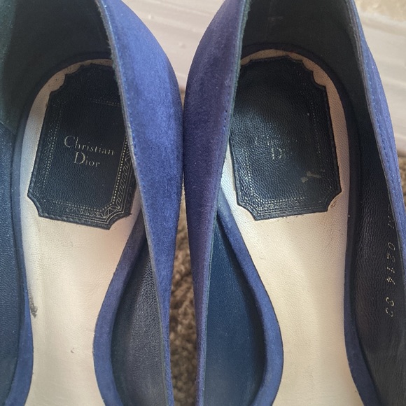 Christian Dior suede blue pumps - Picture 5 of 12